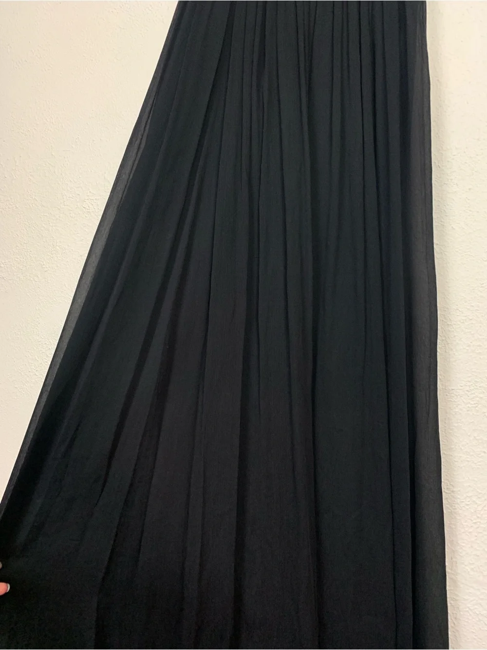 J.Crew black Anabel Long Dress chiffon silk size 2 petite